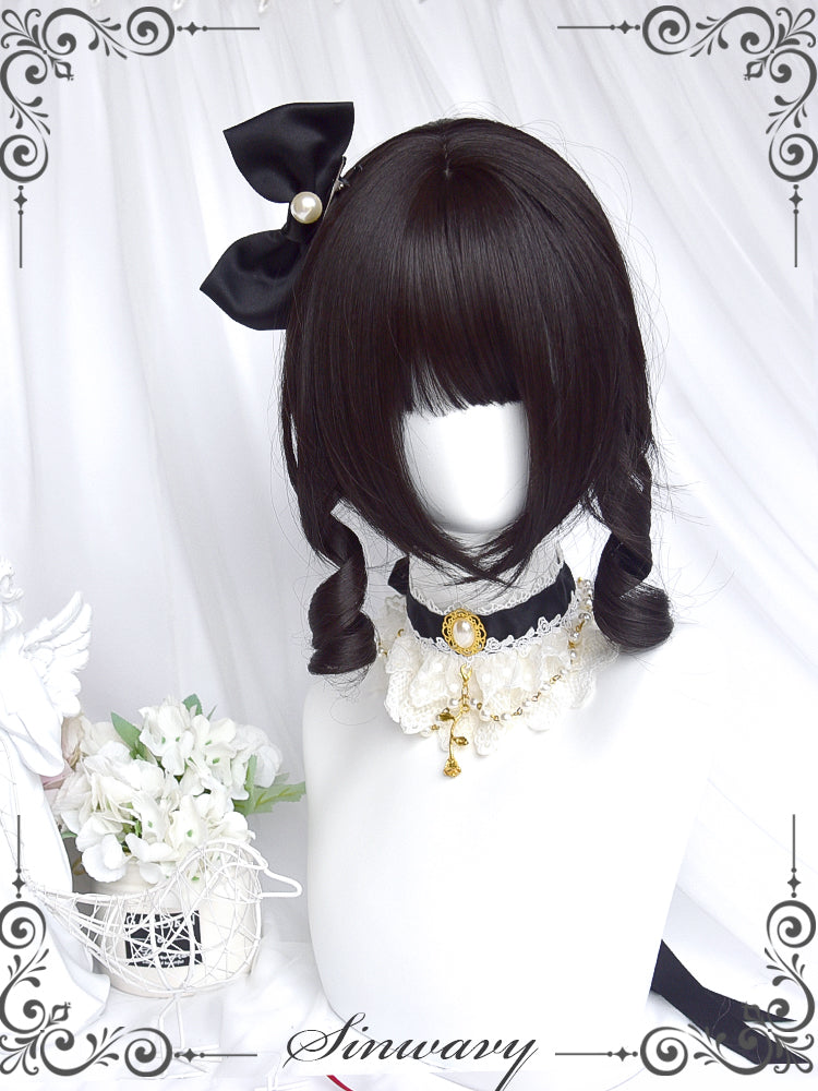Retro Elegant Roman Curl Double Ponytail Wig - image 2