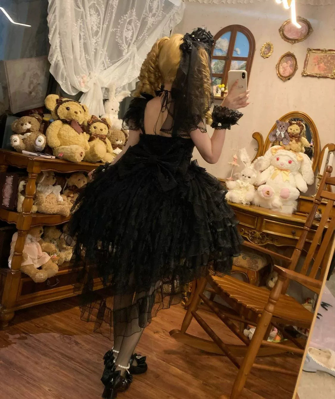 Feather's Ballad Wedding Lolita Tiered JSK Dress - image 11