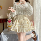 Kawaii Lolita Skirt Lace Cake Short SK - image 3