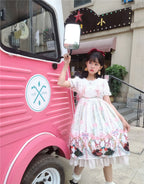 Picnic Bunny Girl - Plus Size Lolita JSK Short Sleeve OP Dress - image 27