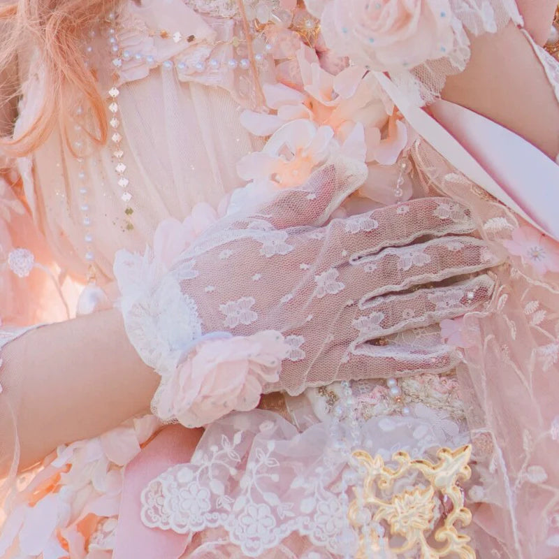 Spring Gift Box Pink Classic Lolita Handmade Lace Accessories - image 5