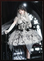 Bone Dragon - Gothic Lolita Corset JSK Dress Set with Embroidery - image 31
