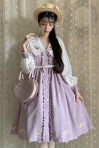 Window Rose - Classic Embroidered Front-Button OP Dress - image 17