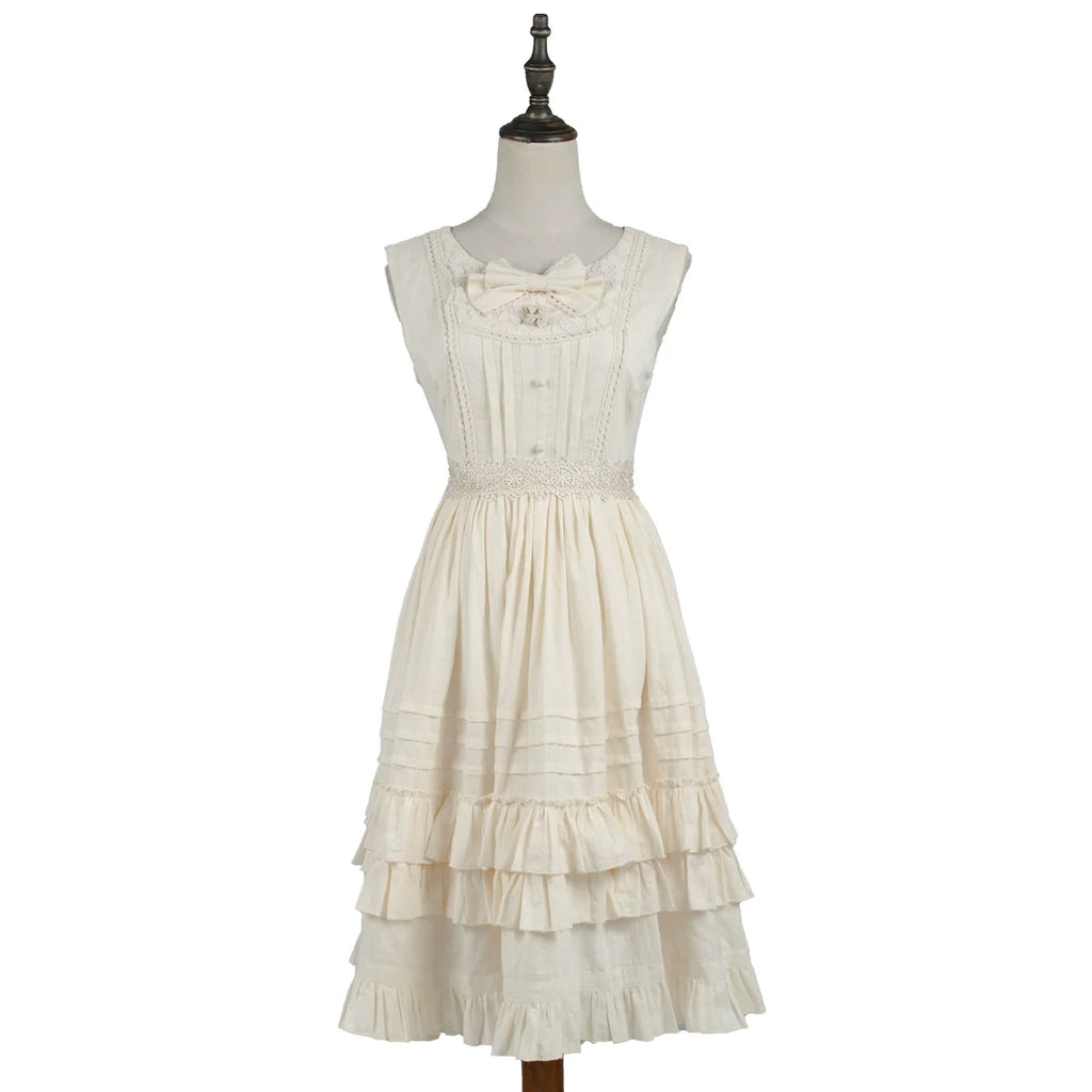 Elegant Lolita JSK Dress Solid Color JSK - image 3
