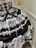Satin Gift Box - Sweet Lolita JSK Dress, Bows and Layered Lace - image 13