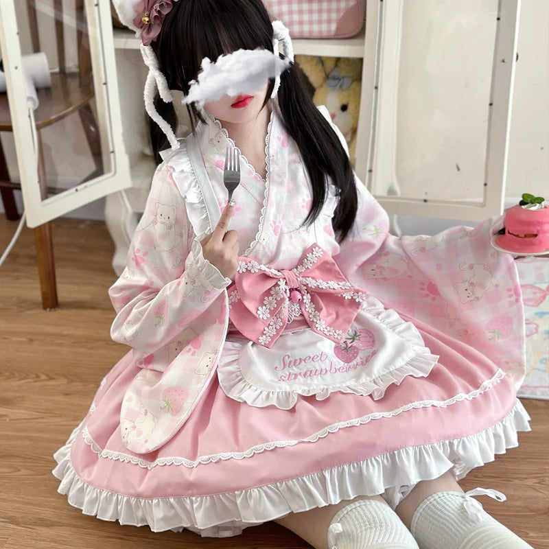 Han Lolita OP Dress Japanese Style Dress for Summer Wear - image 5