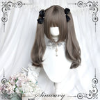 Light Gothic Lolita Wig, Green-Toned Ash Grey - image 1