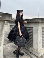 Castle Night - Dark Themed Gothic Lolita OP - image 16