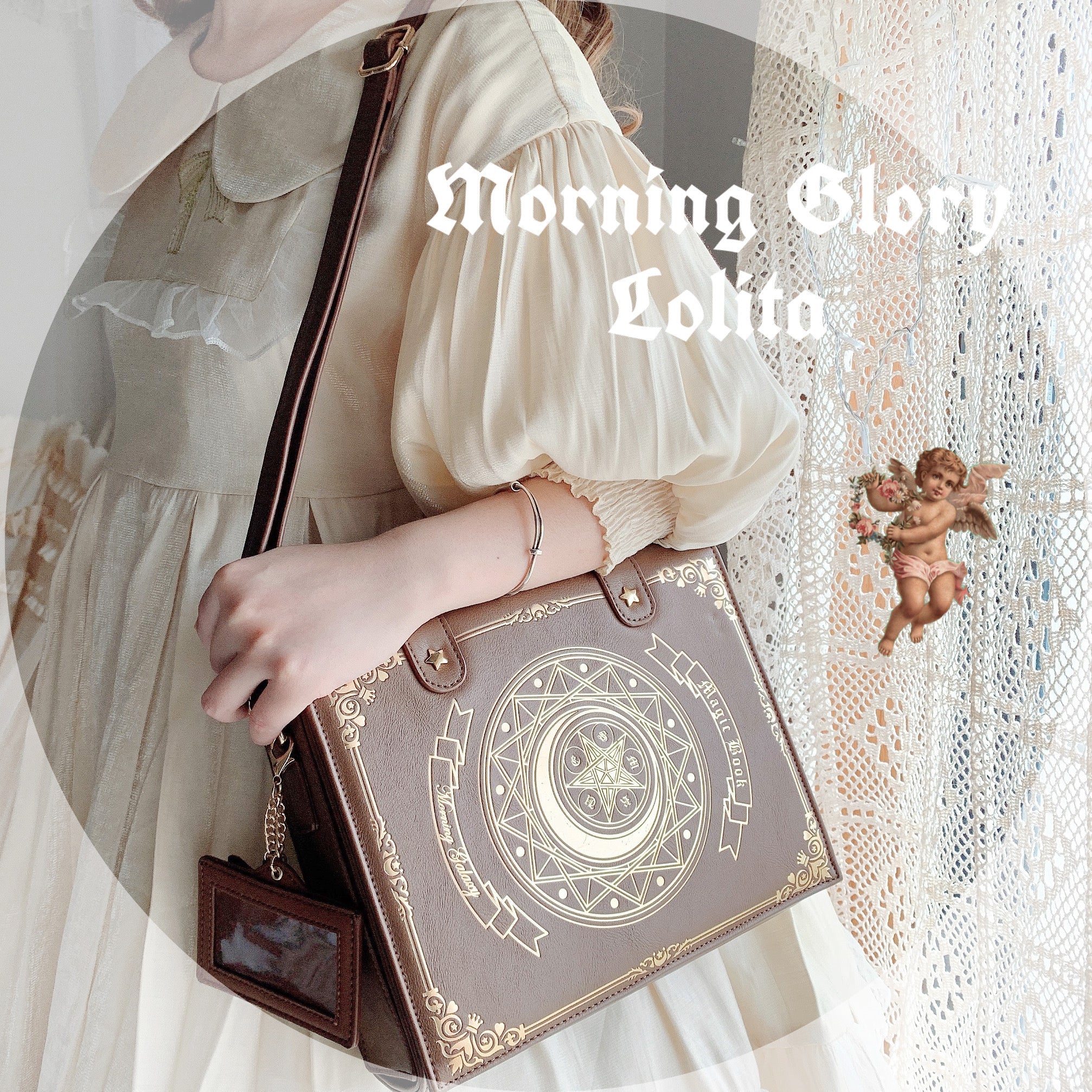 Star and Moon Magic Book Lolita Crossbody Bag in Two Sizes - image 5