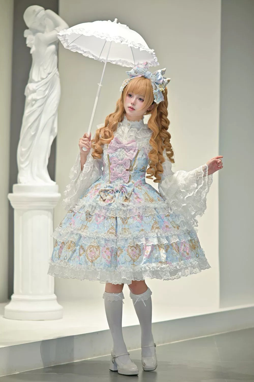 Candelabra Ode - Doll-like Sweet Lolita JSK Dress, Side Zipper - image 9