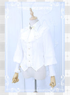 Elegant Lolita Slim Fit Mutton Sleeve Blouse - image 21