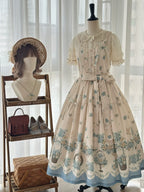 Floral and Bird Series - Classic Lolita JSK Dress, Floral Print - image 2
