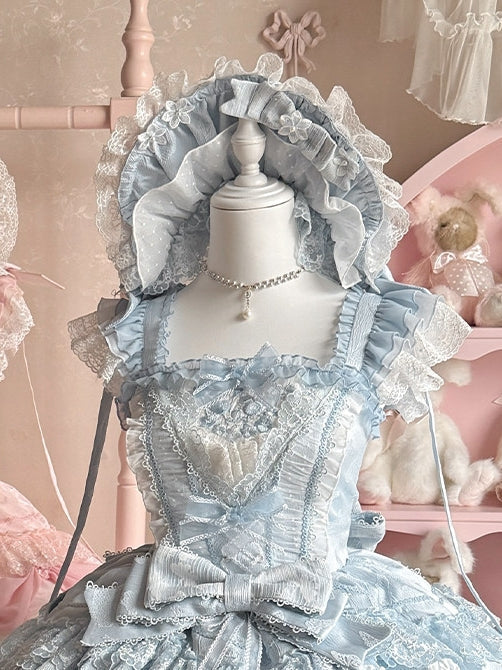 Wedding Poem Lolita JSK, Train and Bonnet Set - image 29