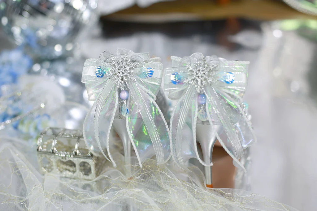 Mermaid Seashell - Sweet Lolita Heels with Detachable Chains - image 19