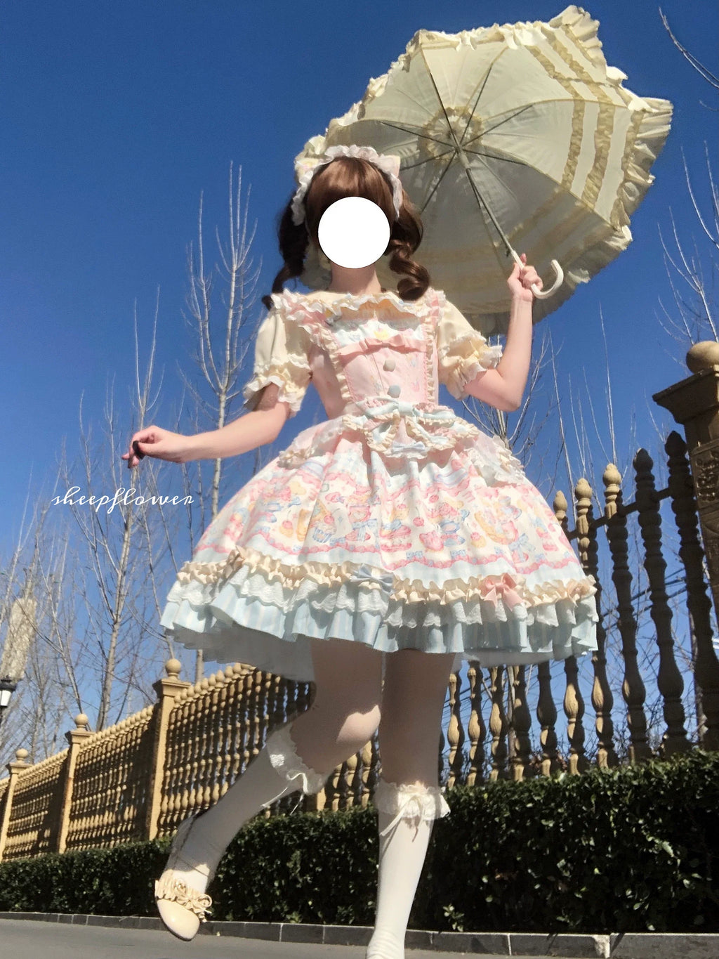 Sweet Cat Fruit Candy - Sweet Lolita Dessert Printed JSK Dress, Bows & Ruffles and Accessories - image 19