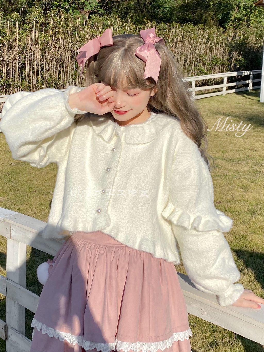 Small Ointment - Sweet Lolita Puff-Sleeve Sweater Coat - image 10
