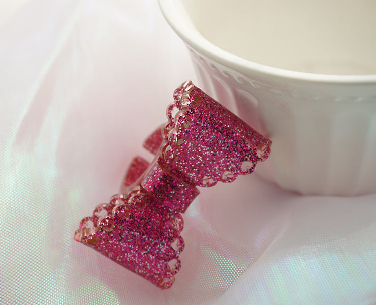 Sweet Lolita Bow Ring and Necklace - image 23