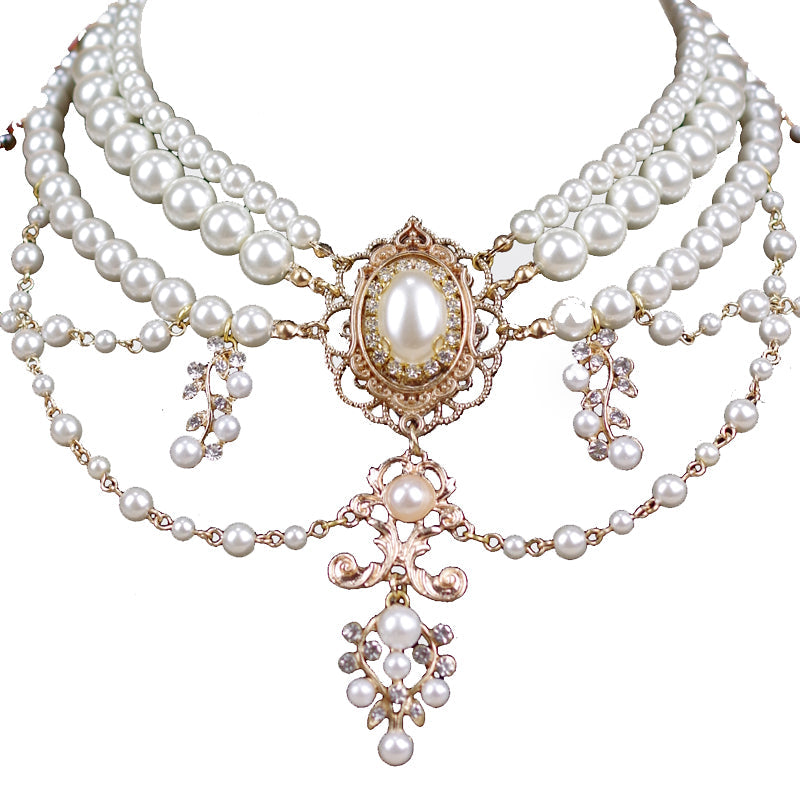 Baroque Layered Pearl Lolita Necklace - image 10