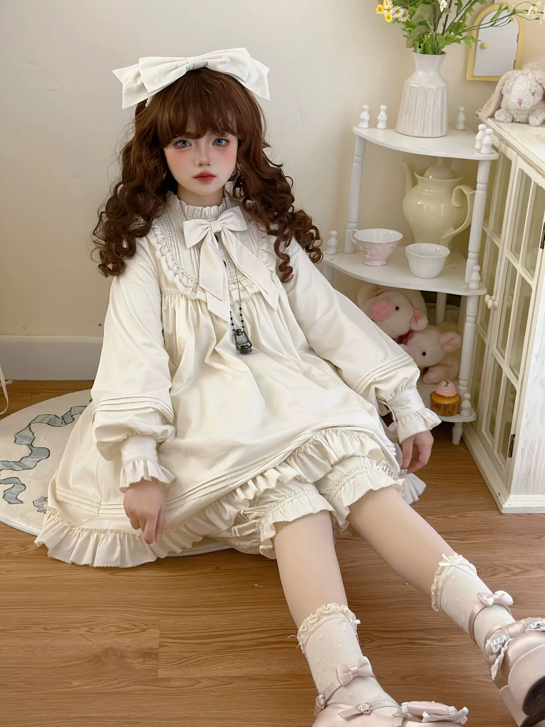 Lullaby - Cotton Lolita OP Dress Kawaii Lolita Bloomers and Accessories - image 1