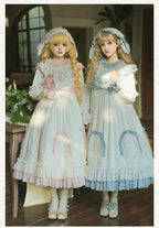 Lilian Classic Lolita Doll-Like OP Dress and Bunny Ear Hairband - image 1