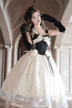 Paris Souvenir - Classic Lolita Corset JSK Dress with 3D Rose Decor - image 7