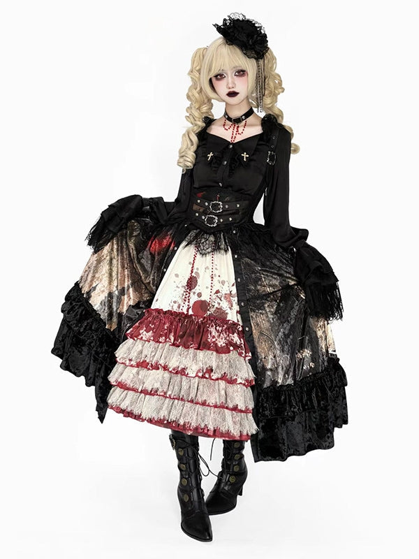 Heretic Nun Gothic Lolita Long JSK Set - image 7