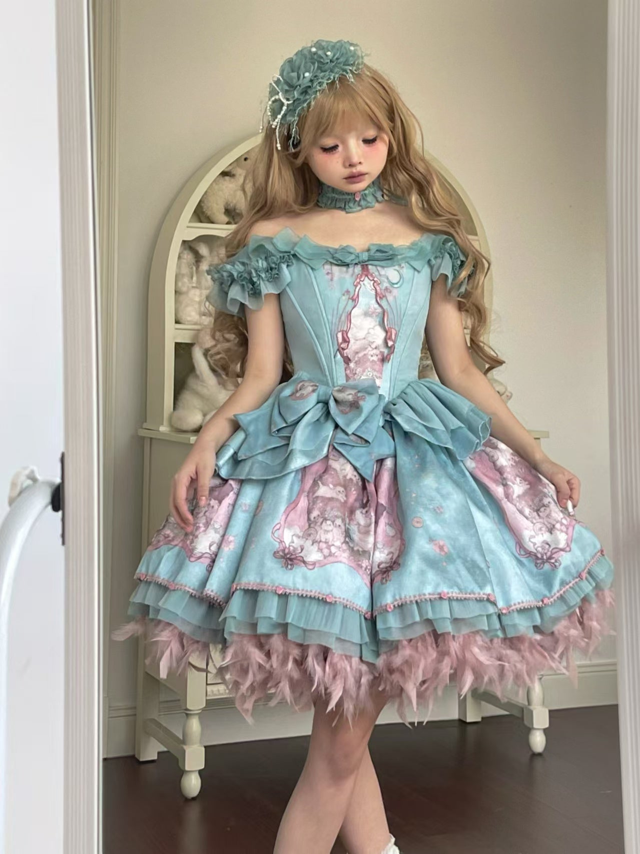Floral Lolita Petticoat with Detachable Trim Collection - image 7