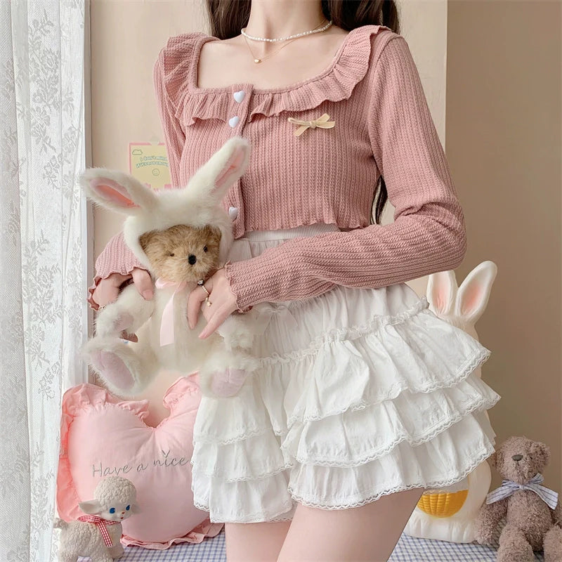 Cotton Lolita Bloomer, Loose Ruffled Hem - image 4
