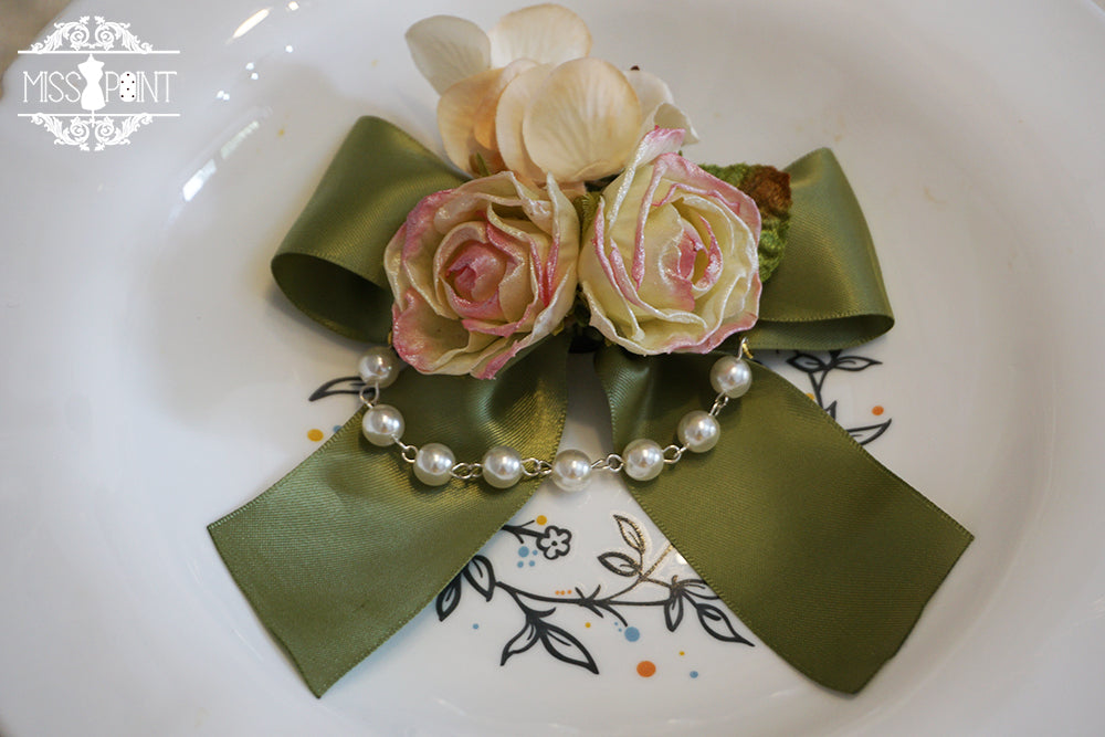 Sally's Garden - Lolita Flower Bow Lace Necklace - image 18