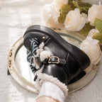 Milk Bear - Winter Lolita Shoes Thick Sole Fleece Snow Boots - image 19
