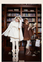 Rabbit & Bear - Winter Kawaii Lolita Cape and Shorts - image 2