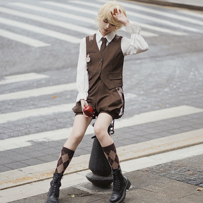 Detective Rabbit Kiri - Ouji Lolita Outfits, Backpack Pants - image 3