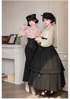 Blake - Boning Gothic Lolita Mermaid Skirt, Lifted-hem SK and Accessories - image 10