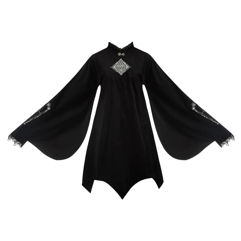 Raven's Night Song Oriental Gothic Lolita Dress Set - image 62