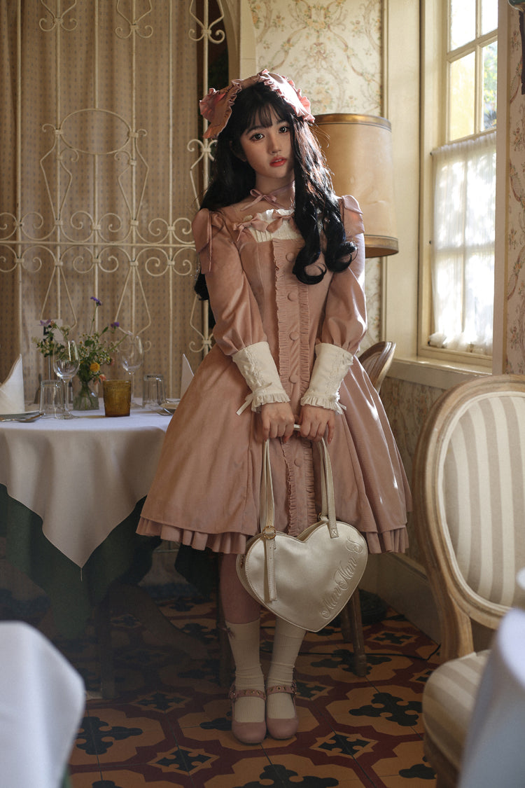 Annie's Gift - Elegant Velvet Lolita OP Dress - image 20