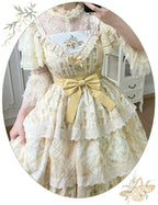 Letter and Poetry Sunflower Matters - Country Lolita JSK Embroidered Printed Lolita Dress and Accessories - image 13