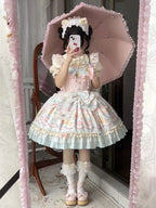 Sweet Cat Fruit Candy - Sweet Lolita Dessert Printed JSK Dress, Bows & Ruffles and Accessories - image 7