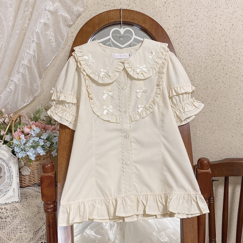 Creamy Condensed Milk - Kawaii Lolita Short-Sleeve Shirt - image 5