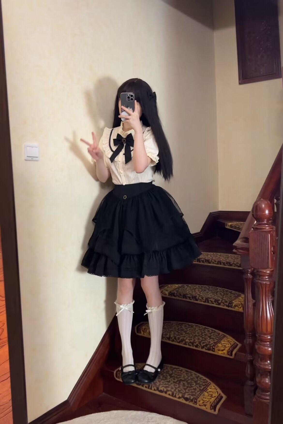 Rich Girl Elegant Lolita Blouse and Skirt Set - image 6