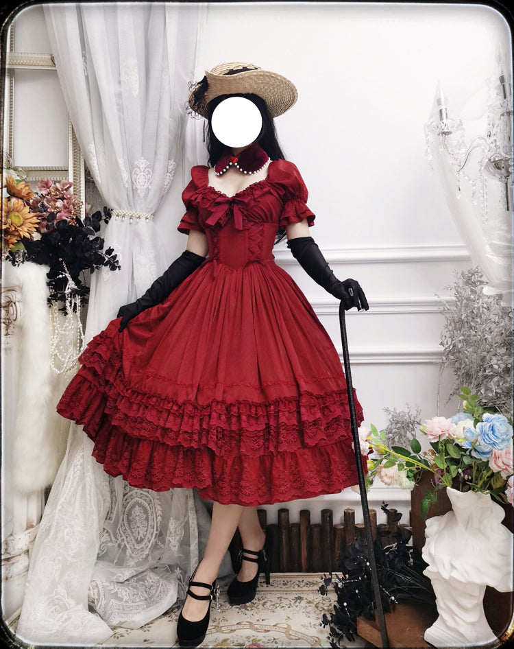 CLA Vintage French Lolita OP Dress - image 46