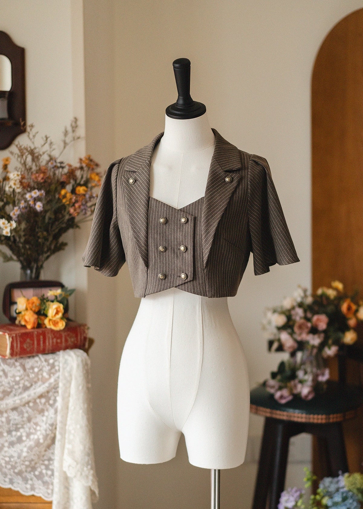 Forest Stationery - Classic Lolita SK Suit with Shirt and Coat - image 51