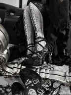 Sacred Bone Diary - Skeletal Hand Gothic Lolita Heels - image 12