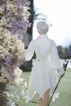 Snow Shadow - Long Sleeveless Ouji Lolita Coat - image 5
