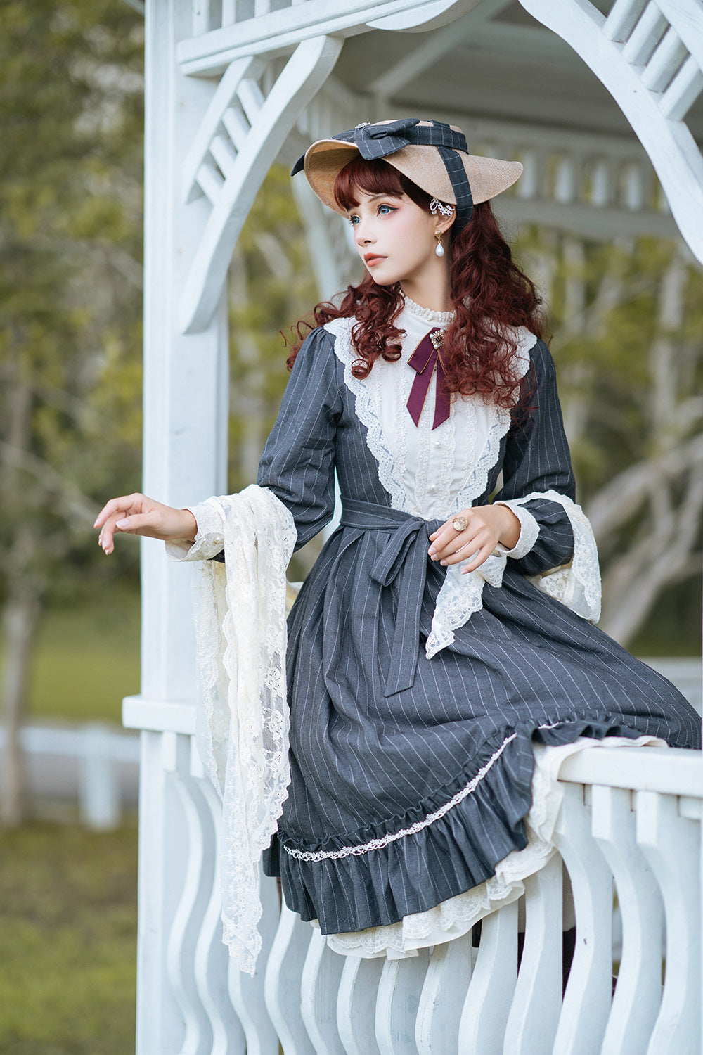 Rose Silhouette - Vintage Classic Lolita OP - image 8