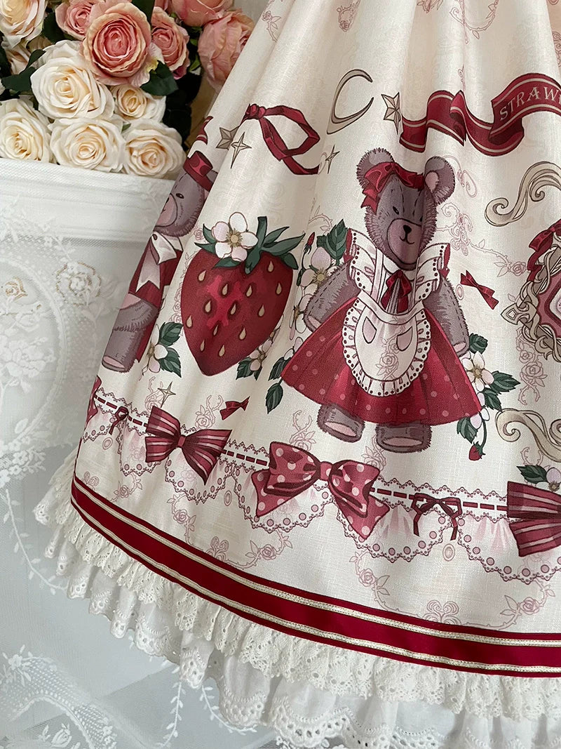 Winter Gift - Kawaii Lolita JSK and Coat Set - image 6