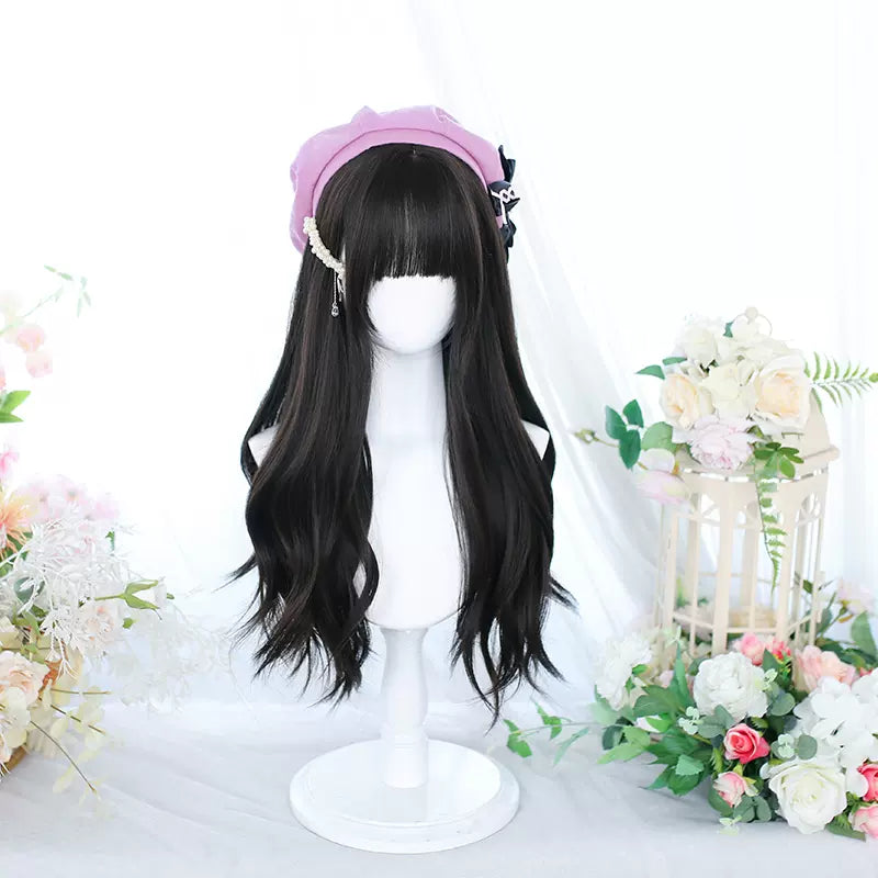 Lolita Long Curly Natural Cold Brown Wig - image 10