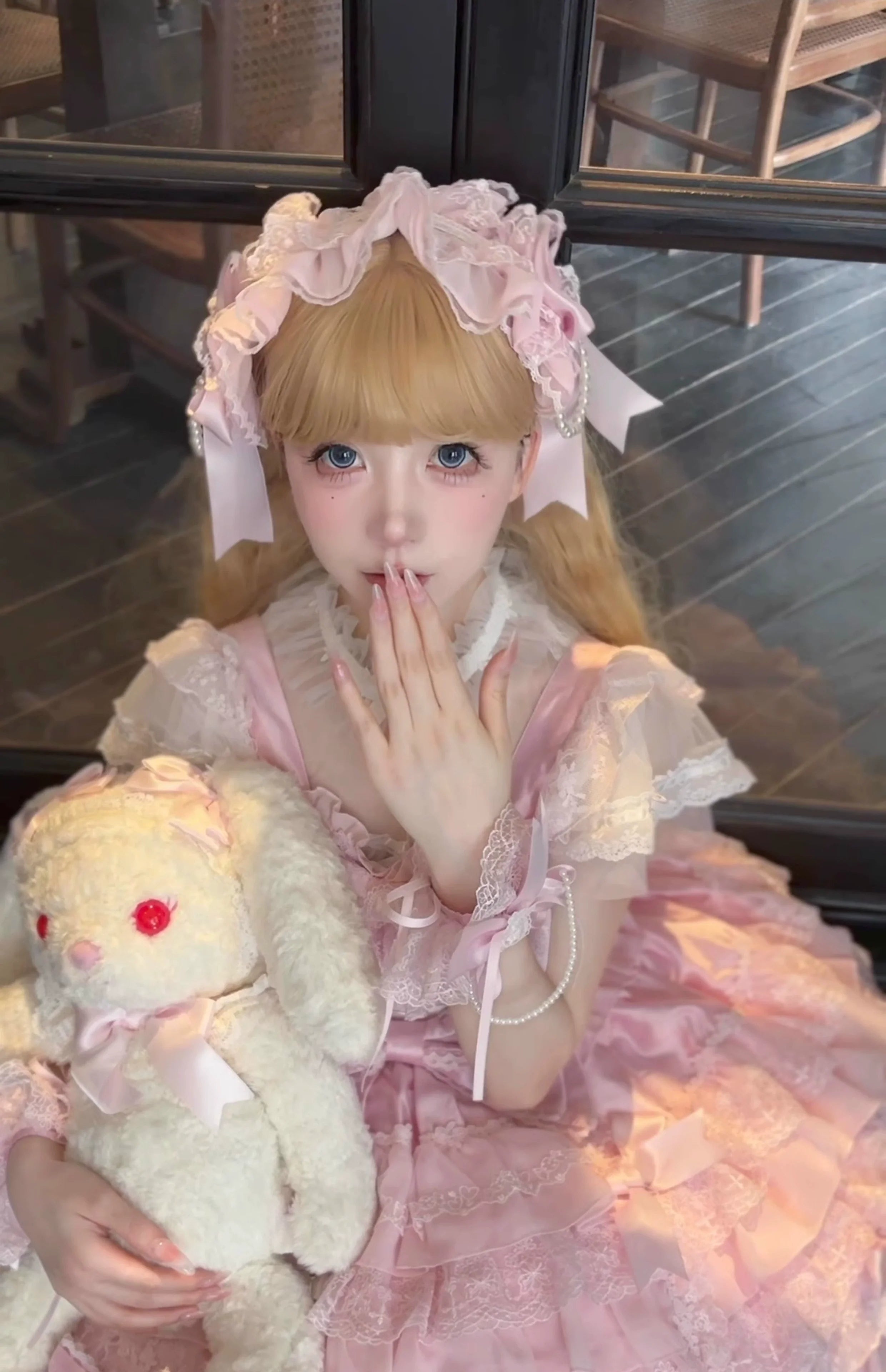 Love Descends - Wedding Lolita JSK Dress, White Blouse and Accessories - image 16