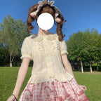 Little Fluttershy - Multi-Colored Cotton Lolita Shirt - image 1