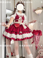Vivian - Sweet Lolita JSK Doll Lolita Tiered Ruffles Dress - image 5