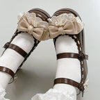 Milky Puff - Sweet Lolita Heels Shoes, Round Toe With Petite Wedge - image 33